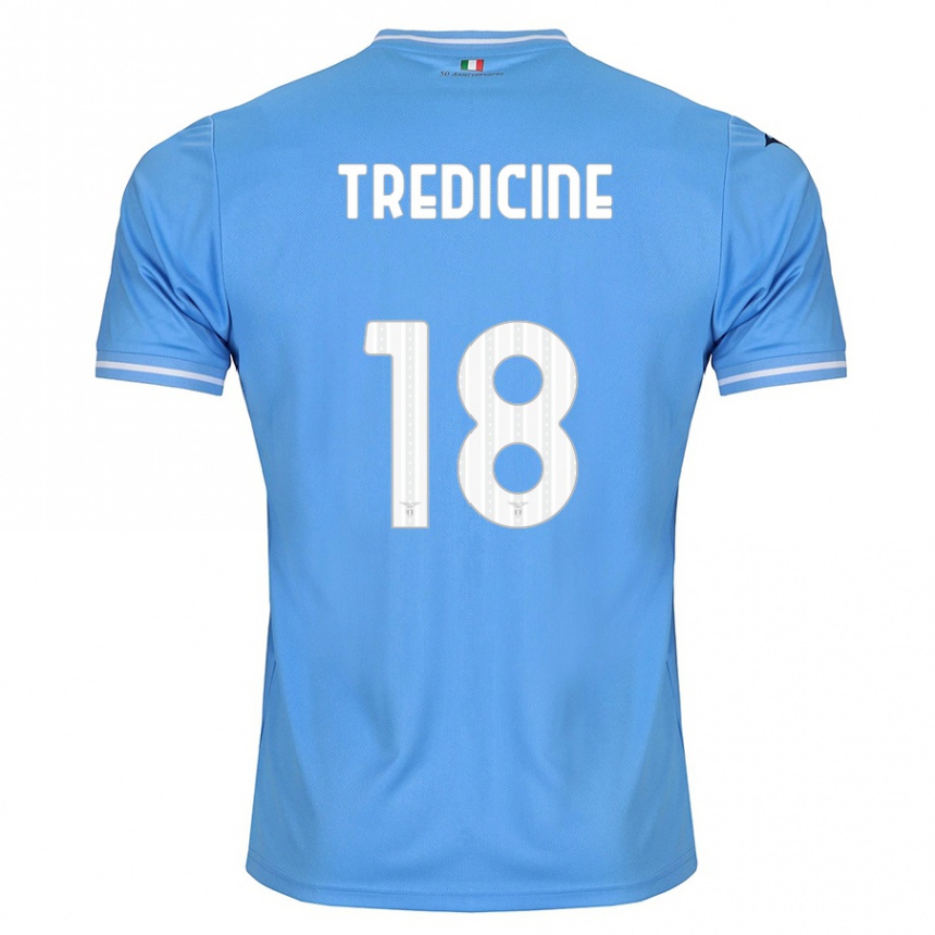 Niño Fútbol Camiseta Manuel Tredicine #18 Azul 1ª Equipación 2023/24 Perú