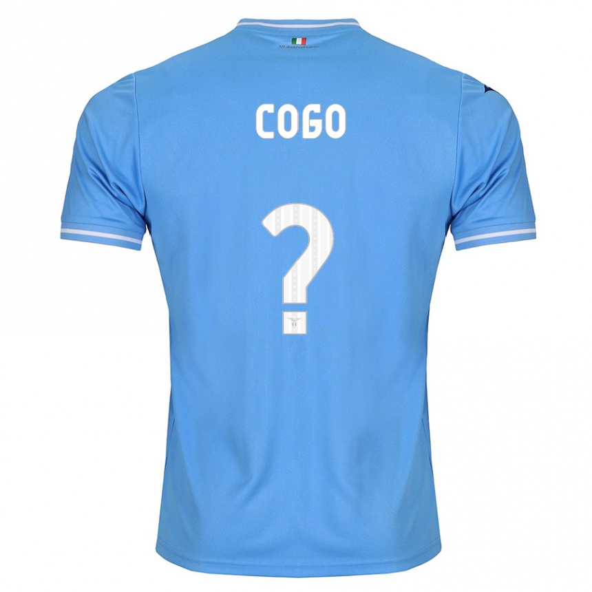 Niño Fútbol Camiseta Giovanni Cogo #0 Azul 1ª Equipación 2023/24 Perú