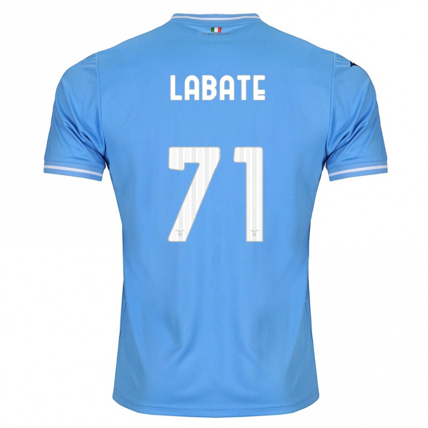 Niño Fútbol Camiseta Camilla Labate #71 Azul 1ª Equipación 2023/24 Perú