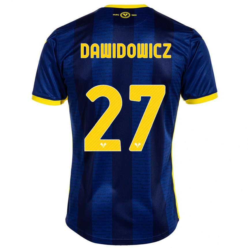 Niño Fútbol Camiseta Pawel Dawidowicz #27 Armada 1ª Equipación 2023/24 Perú