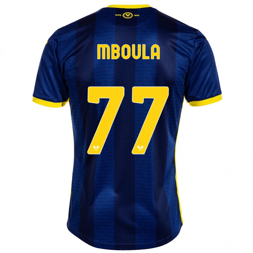 Niño Fútbol Camiseta Jordi Mboula #77 Armada 1ª Equipación 2023/24 Perú