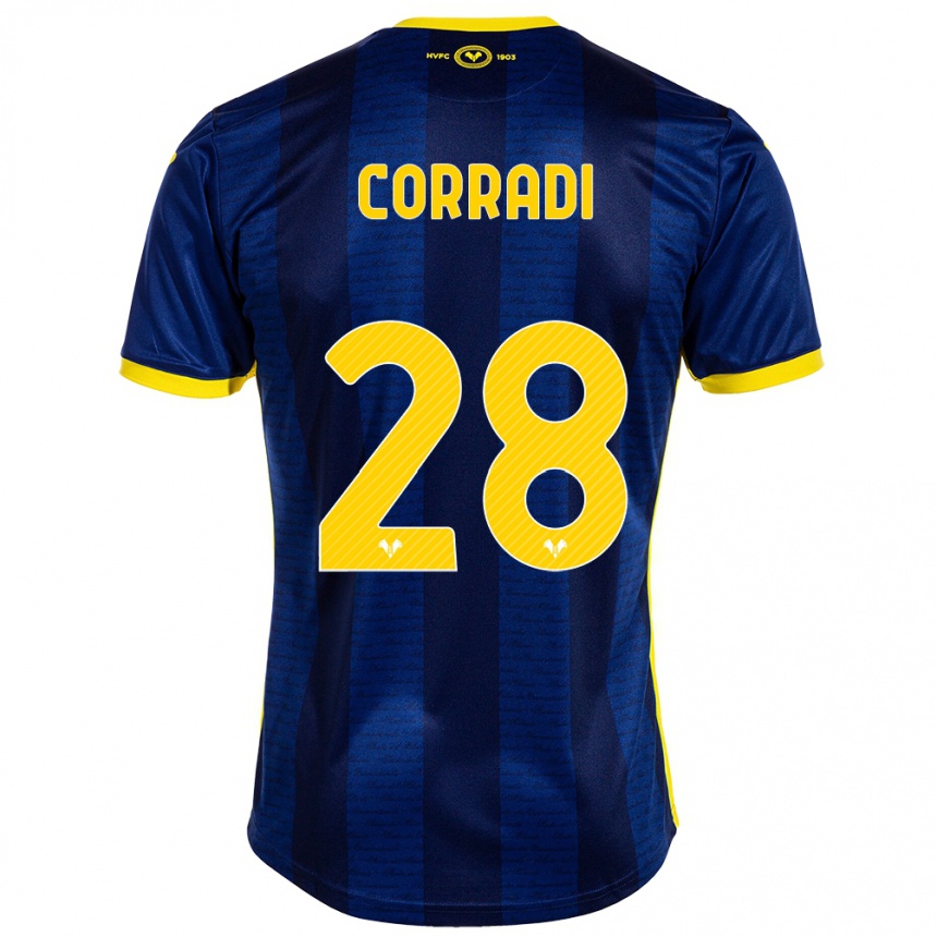 Niño Fútbol Camiseta Christian Corradi #28 Armada 1ª Equipación 2023/24 Perú