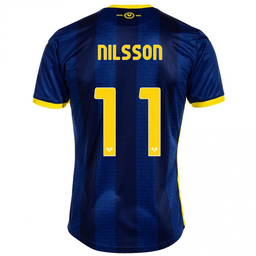 Niño Fútbol Camiseta Sara Nilsson #11 Armada 1ª Equipación 2023/24 Perú