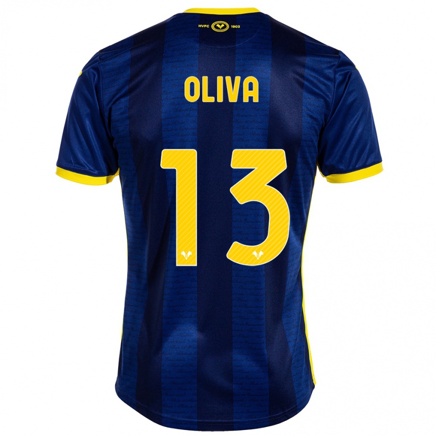 Niño Fútbol Camiseta Eleonora Oliva #13 Armada 1ª Equipación 2023/24 Perú