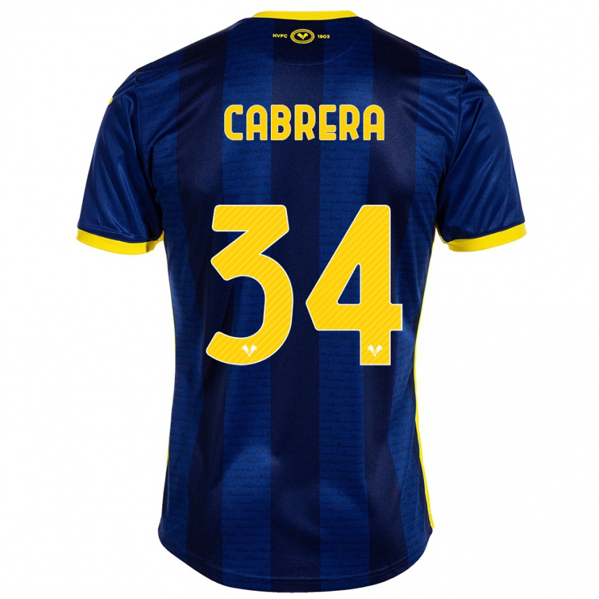 Niño Fútbol Camiseta Ilena Cabrera #34 Armada 1ª Equipación 2023/24 Perú