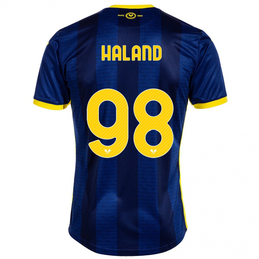 Niño Fútbol Camiseta Benedicte Iversen Håland #98 Armada 1ª Equipación 2023/24 Perú