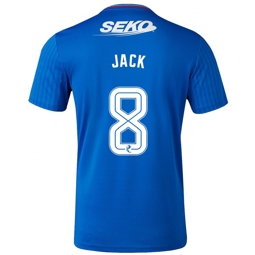 Niño Fútbol Camiseta Ryan Jack #8 Azul 1ª Equipación 2023/24 Perú