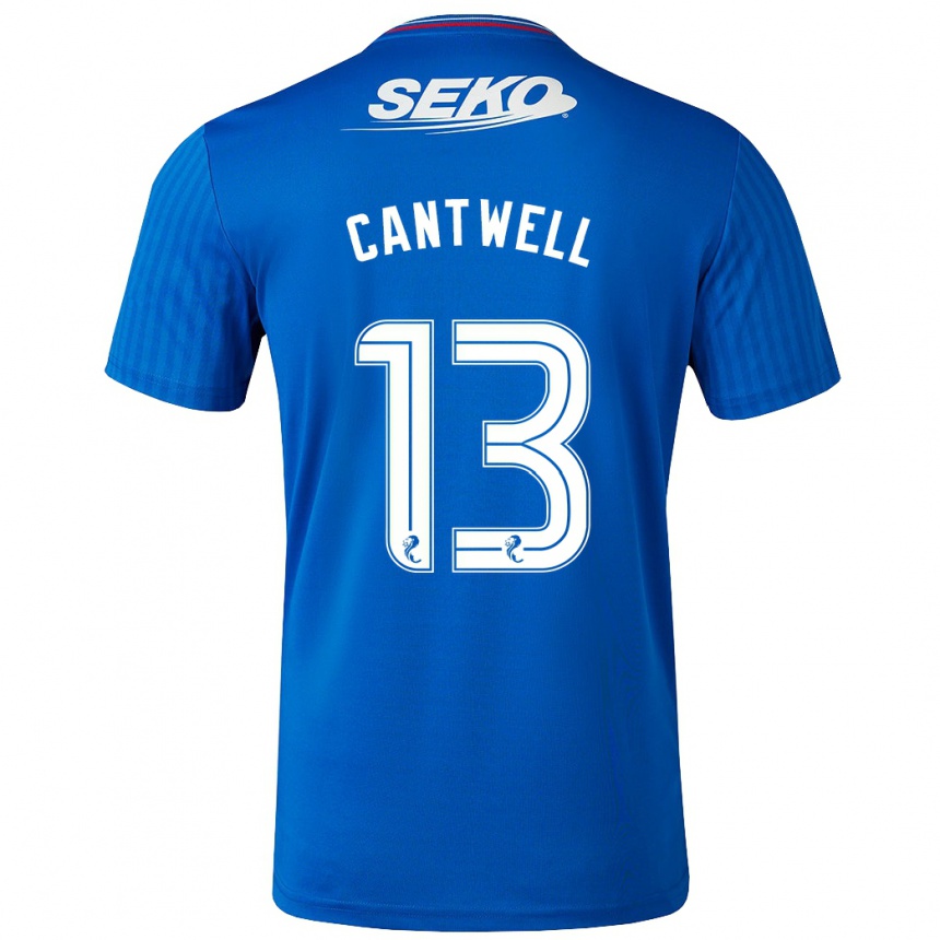 Niño Fútbol Camiseta Todd Cantwell #13 Azul 1ª Equipación 2023/24 Perú