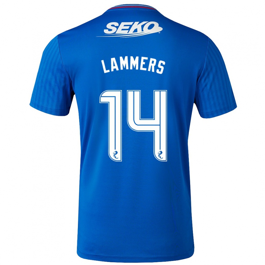 Niño Fútbol Camiseta Sam Lammers #14 Azul 1ª Equipación 2023/24 Perú