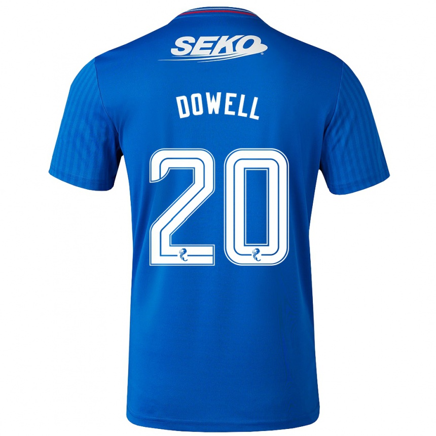 Niño Fútbol Camiseta Kieran Dowell #20 Azul 1ª Equipación 2023/24 Perú