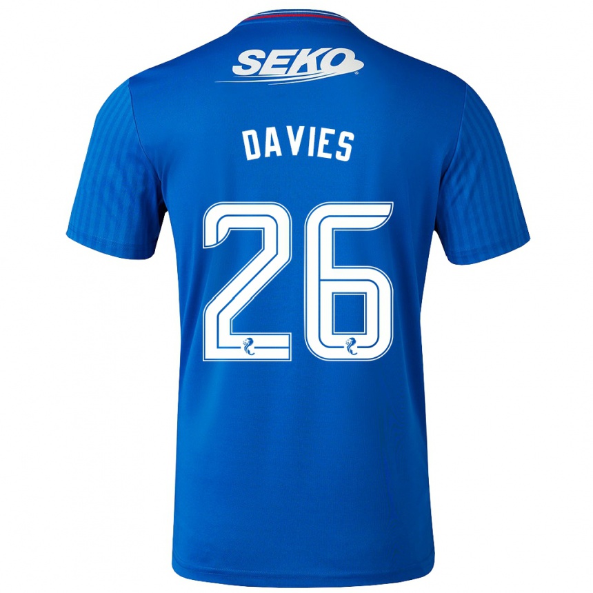 Niño Fútbol Camiseta Ben Davies #26 Azul 1ª Equipación 2023/24 Perú