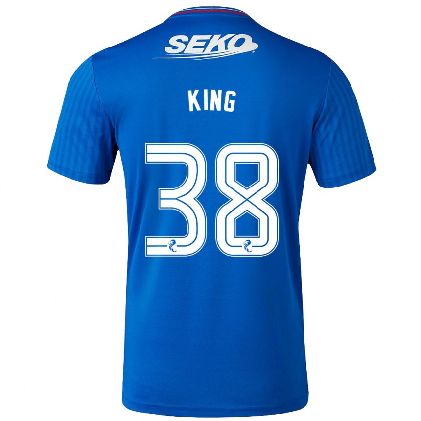 Niño Fútbol Camiseta Leon King #38 Azul 1ª Equipación 2023/24 Perú