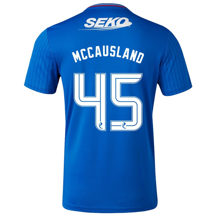 Niño Fútbol Camiseta Ross Mccausland #45 Azul 1ª Equipación 2023/24 Perú