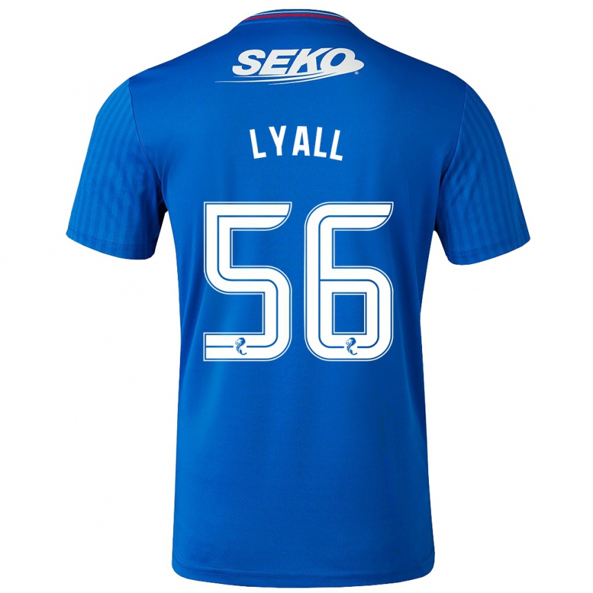 Niño Fútbol Camiseta Arron Lyall #56 Azul 1ª Equipación 2023/24 Perú