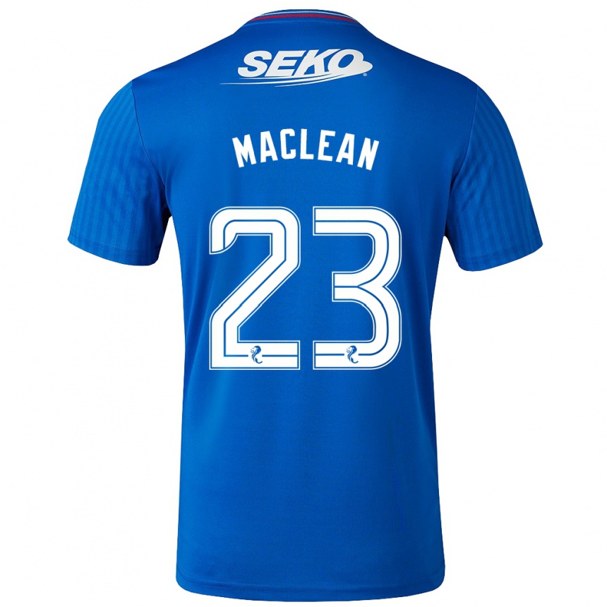 Niño Fútbol Camiseta Kirsty Maclean #23 Azul 1ª Equipación 2023/24 Perú