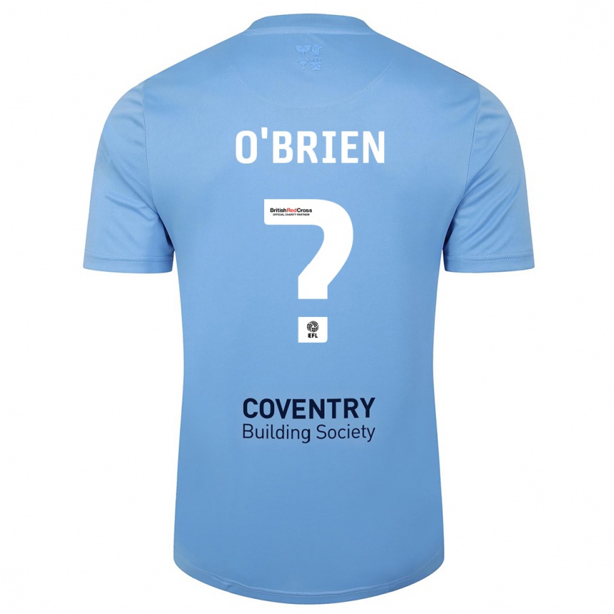 Niño Fútbol Camiseta Fionn O'brien #0 Cielo Azul 1ª Equipación 2023/24 Perú