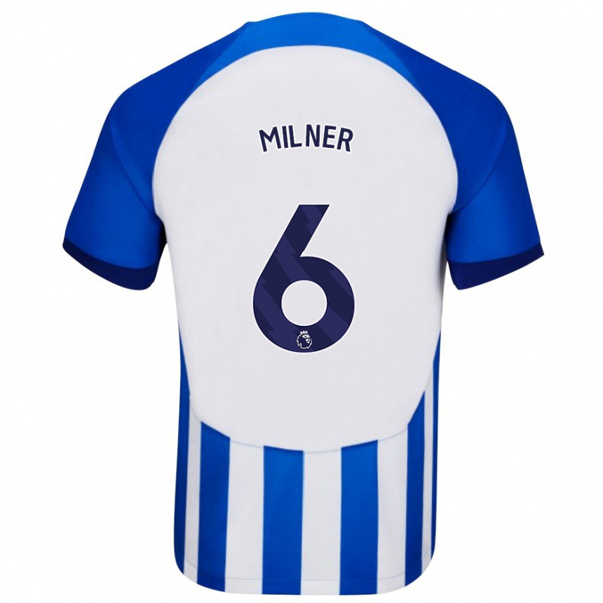 Niño Fútbol Camiseta James Milner #6 Azul 1ª Equipación 2023/24 Perú