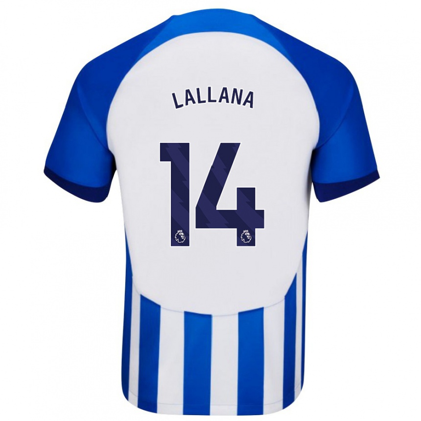 Niño Fútbol Camiseta Adam Lallana #14 Azul 1ª Equipación 2023/24 Perú