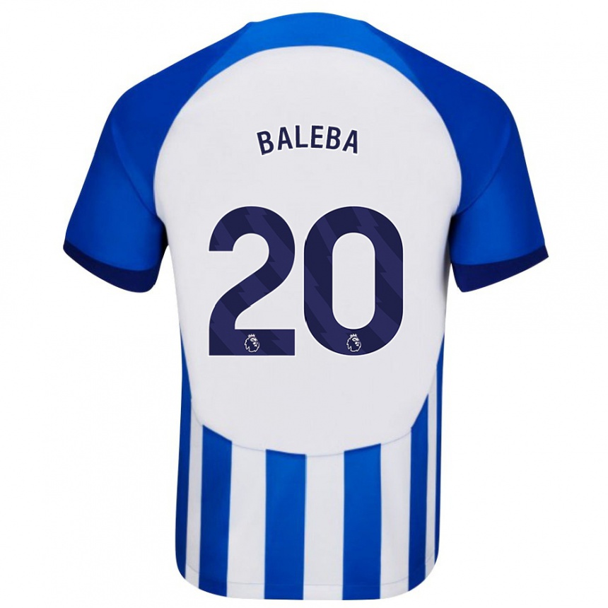 Niño Fútbol Camiseta Carlos Baleba #20 Azul 1ª Equipación 2023/24 Perú