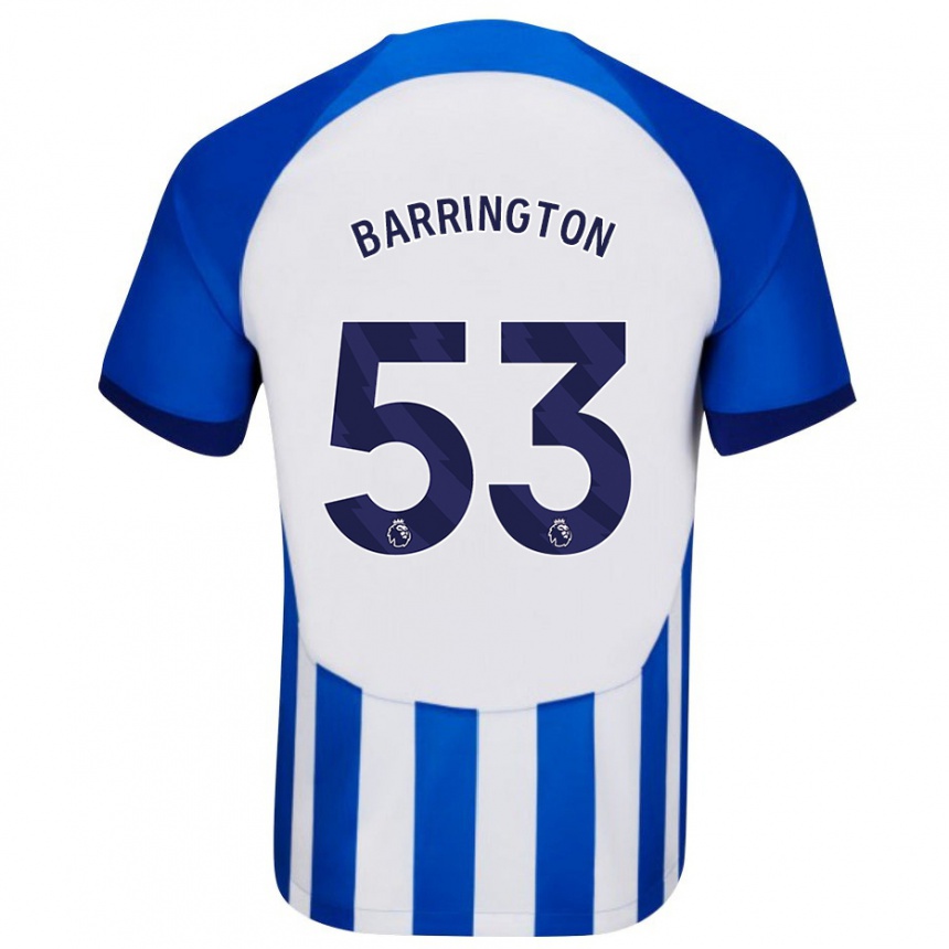 Niño Fútbol Camiseta Luca Barrington #53 Azul 1ª Equipación 2023/24 Perú