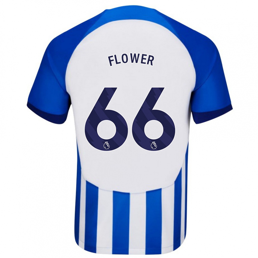 Niño Fútbol Camiseta Louis Flower #66 Azul 1ª Equipación 2023/24 Perú