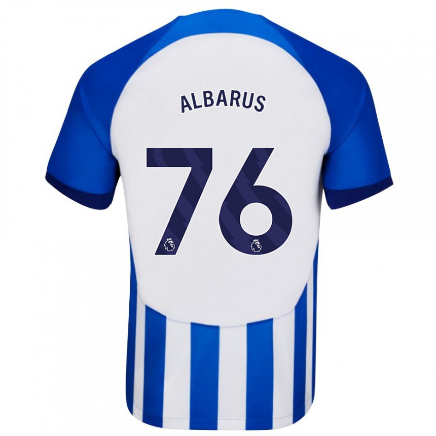 Niño Fútbol Camiseta Zane Albarus #76 Azul 1ª Equipación 2023/24 Perú