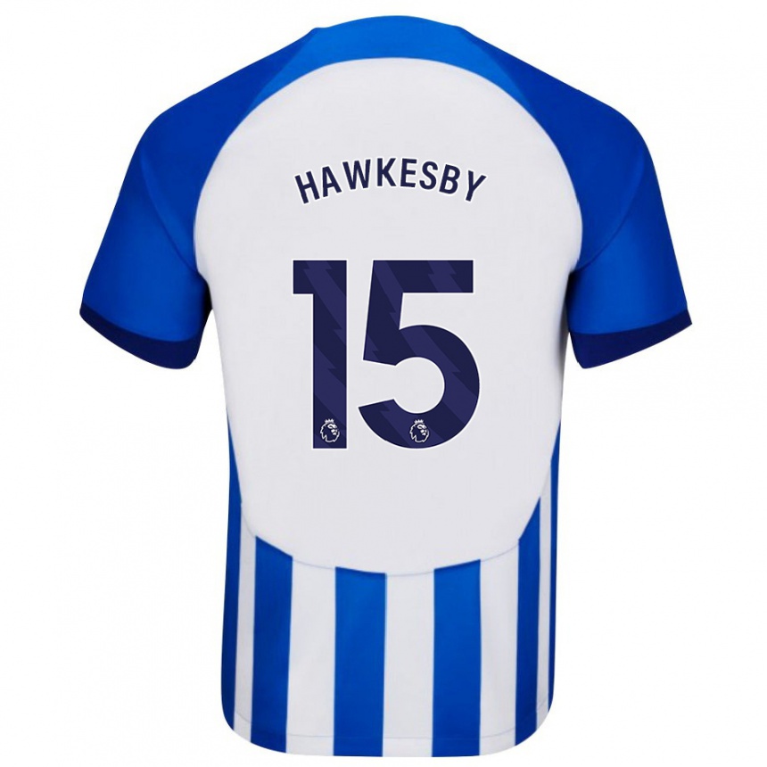 Niño Fútbol Camiseta Mackenzie Hawkesby #15 Azul 1ª Equipación 2023/24 Perú