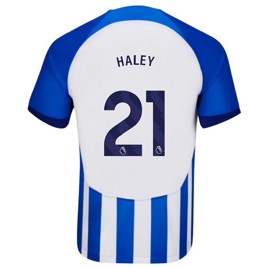 Niño Fútbol Camiseta Madison Haley #21 Azul 1ª Equipación 2023/24 Perú