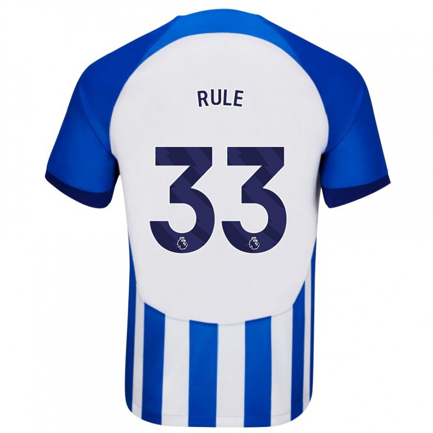 Niño Fútbol Camiseta Charlize Jayde Rule #33 Azul 1ª Equipación 2023/24 Perú