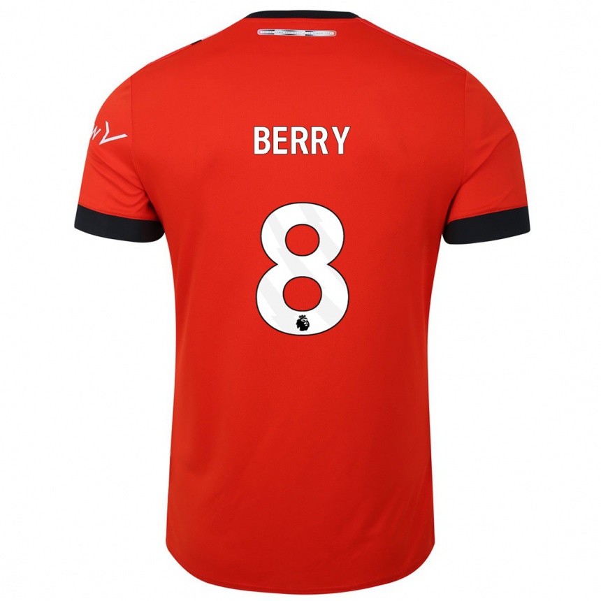 Niño Fútbol Camiseta Luke Berry #8 Rojo 1ª Equipación 2023/24 Perú