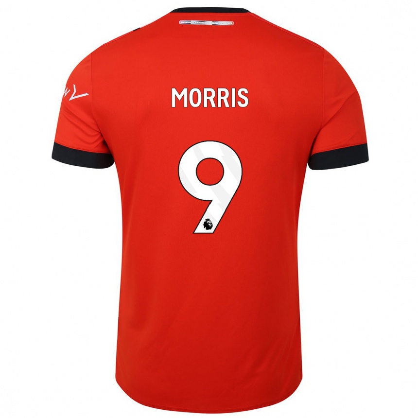 Niño Fútbol Camiseta Carlton Morris #9 Rojo 1ª Equipación 2023/24 Perú