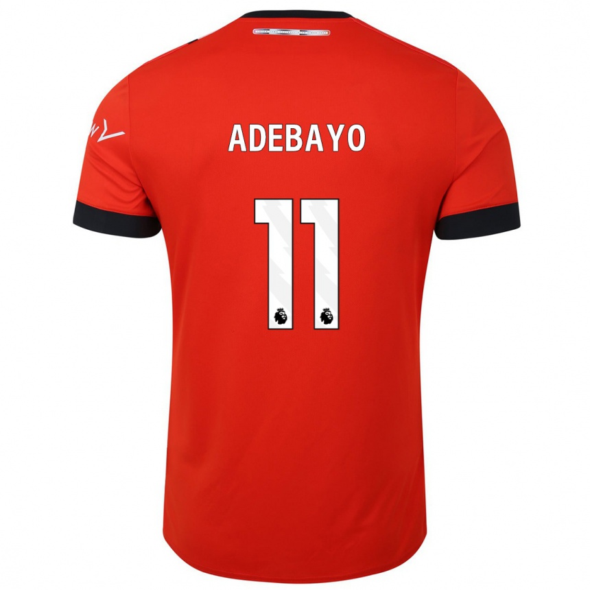 Niño Fútbol Camiseta Elijah Adebayo #11 Rojo 1ª Equipación 2023/24 Perú