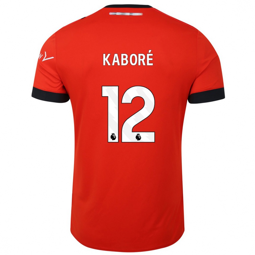 Niño Fútbol Camiseta Issa Kabore #12 Rojo 1ª Equipación 2023/24 Perú