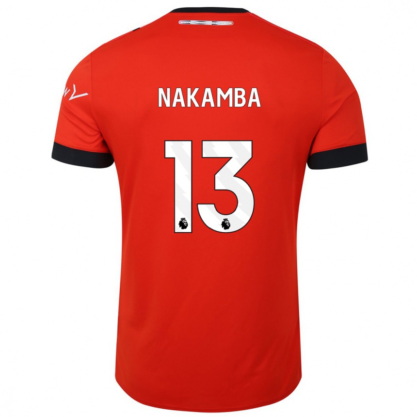 Niño Fútbol Camiseta Marvelous Nakamba #13 Rojo 1ª Equipación 2023/24 Perú