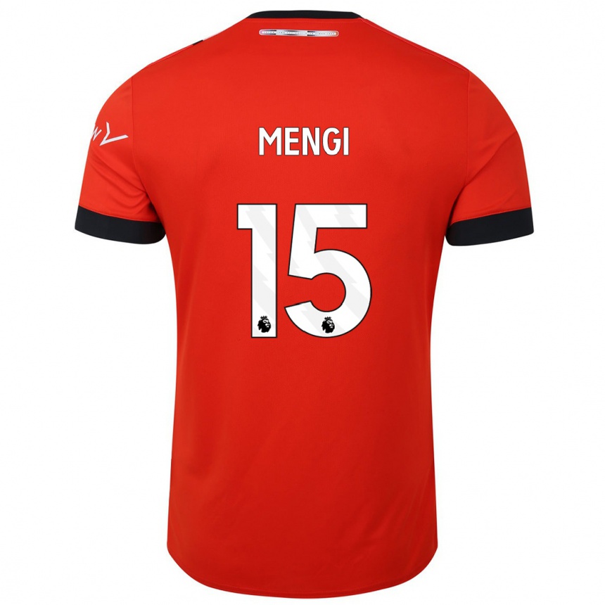 Niño Fútbol Camiseta Teden Mengi #15 Rojo 1ª Equipación 2023/24 Perú