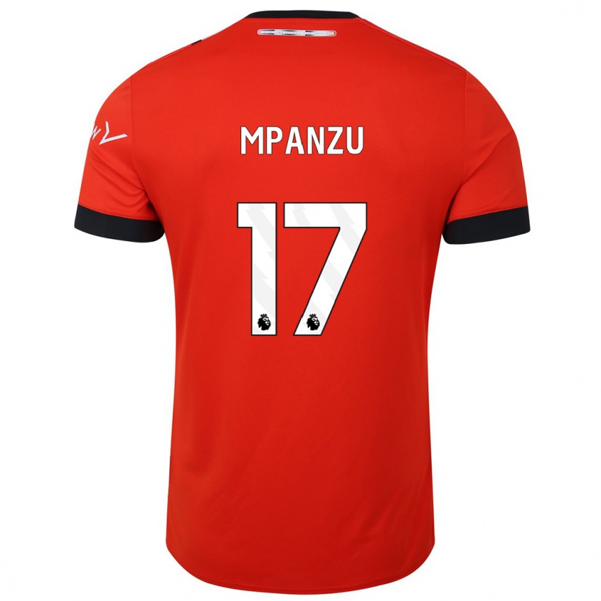 Niño Fútbol Camiseta Pelly Ruddock Mpanzu #17 Rojo 1ª Equipación 2023/24 Perú