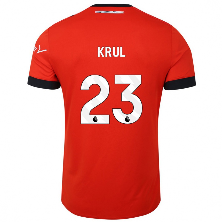 Niño Fútbol Camiseta Tim Krul #23 Rojo 1ª Equipación 2023/24 Perú