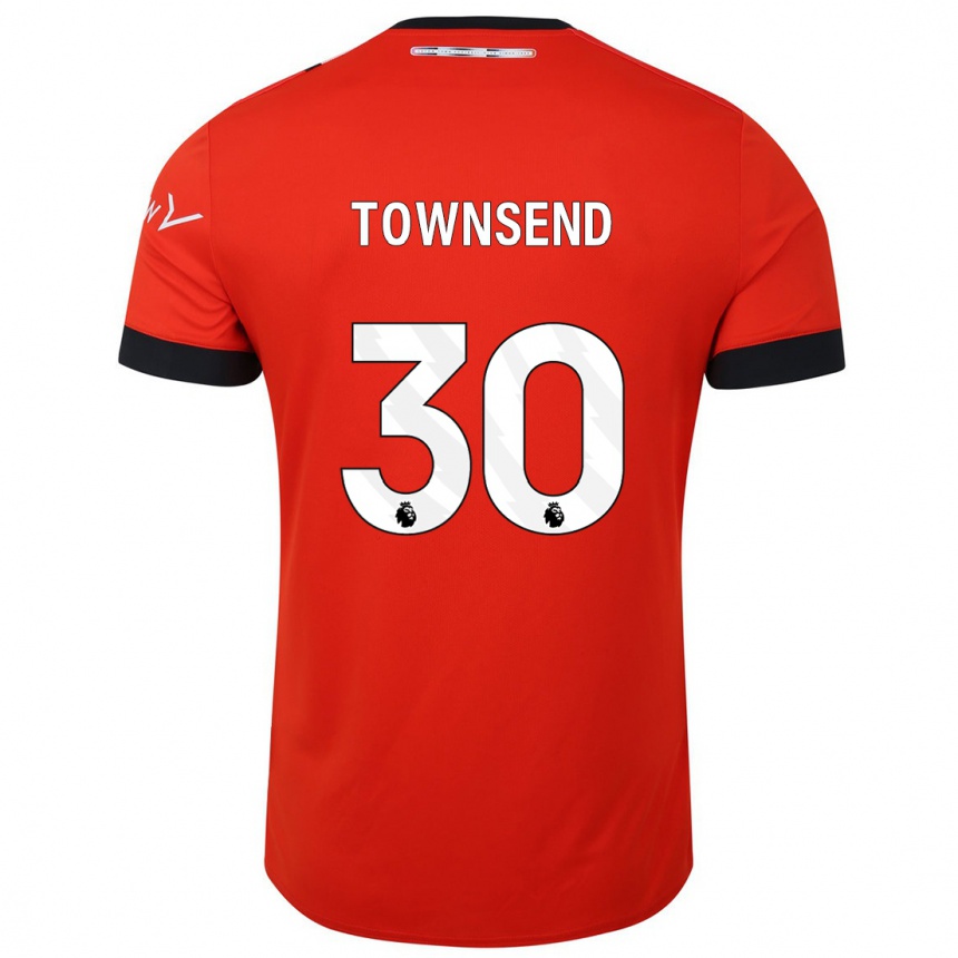 Niño Fútbol Camiseta Andros Townsend #30 Rojo 1ª Equipación 2023/24 Perú