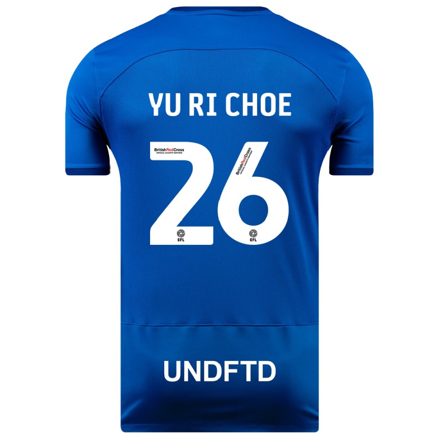 Niño Fútbol Camiseta Yu-Ri Choe #26 Azul 1ª Equipación 2023/24 Perú