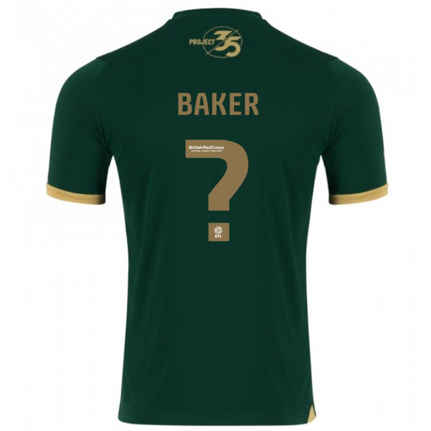 Niño Fútbol Camiseta Zak Baker #0 Verde 1ª Equipación 2023/24 Perú