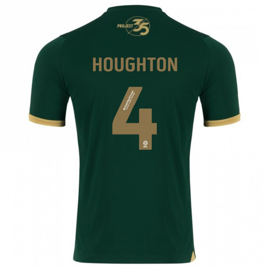 Niño Fútbol Camiseta Jordan Houghton #4 Verde 1ª Equipación 2023/24 Perú