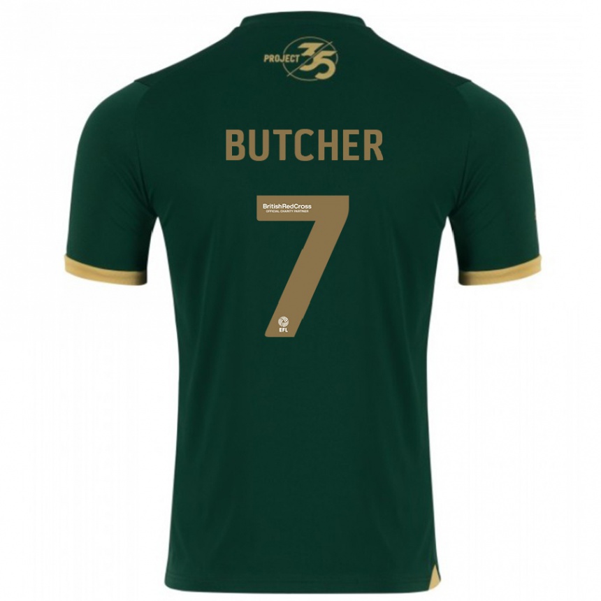 Niño Fútbol Camiseta Matt Butcher #7 Verde 1ª Equipación 2023/24 Perú