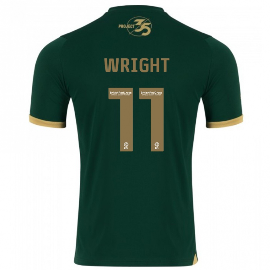 Niño Fútbol Camiseta Callum Wright #11 Verde 1ª Equipación 2023/24 Perú