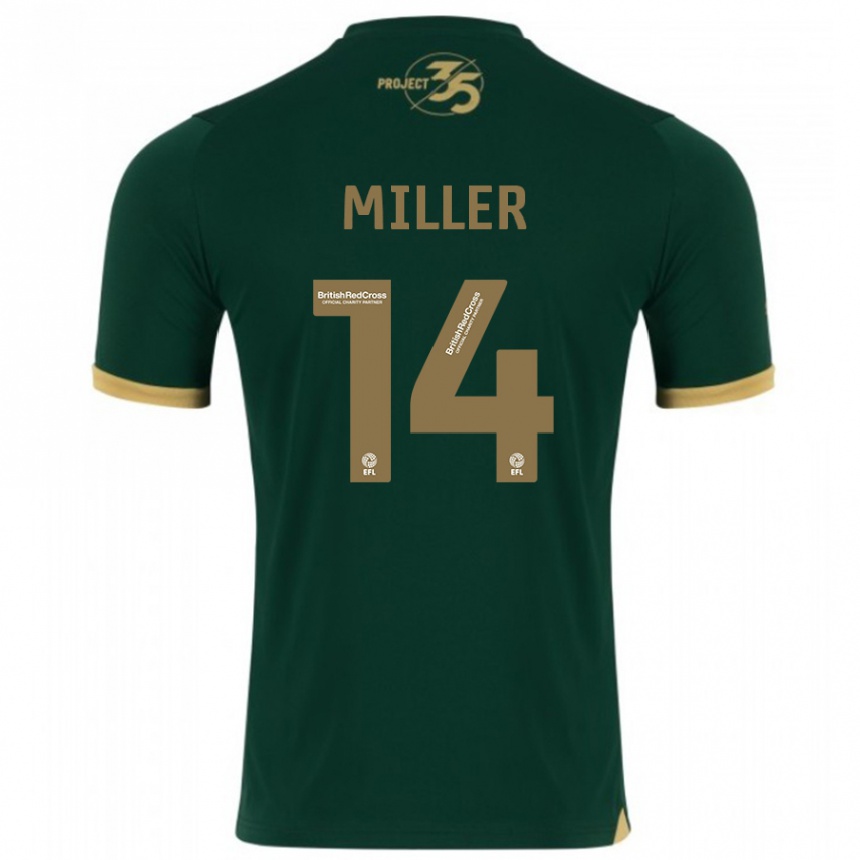 Niño Fútbol Camiseta Mickel Miller #14 Verde 1ª Equipación 2023/24 Perú