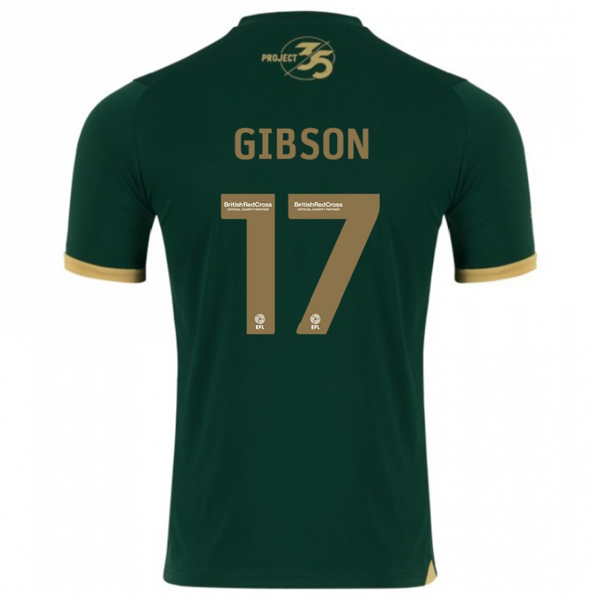 Niño Fútbol Camiseta Lewis Gibson #17 Verde 1ª Equipación 2023/24 Perú