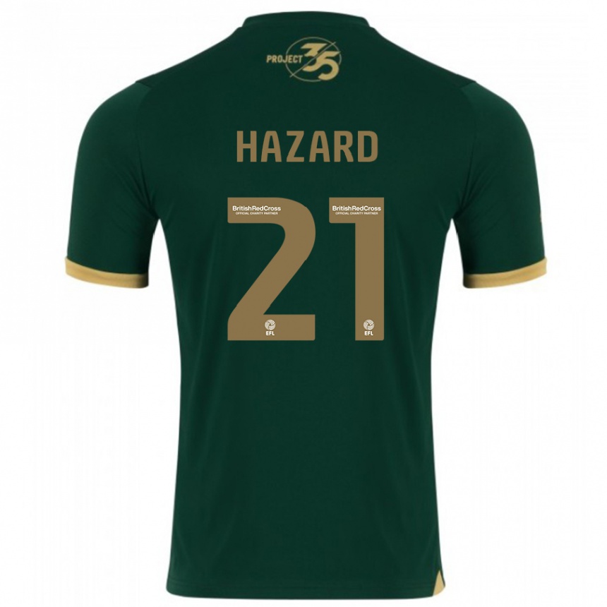 Niño Fútbol Camiseta Conor Hazard #21 Verde 1ª Equipación 2023/24 Perú