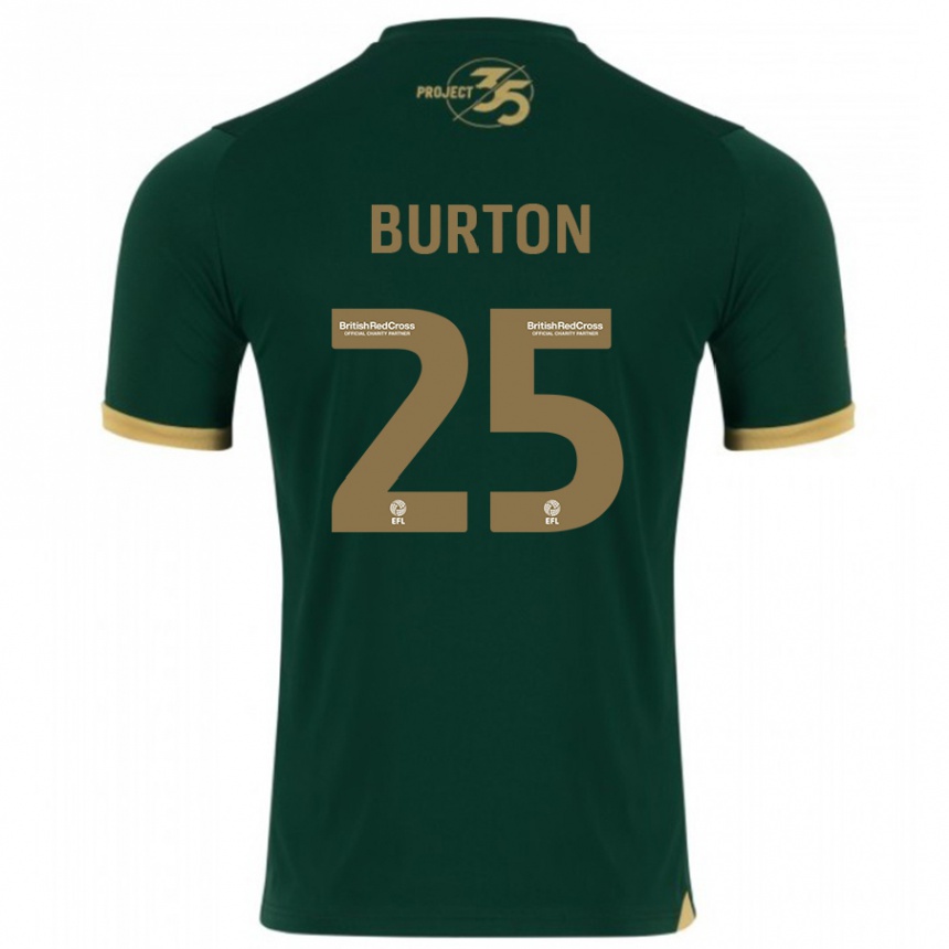 Niño Fútbol Camiseta Callum Burton #25 Verde 1ª Equipación 2023/24 Perú