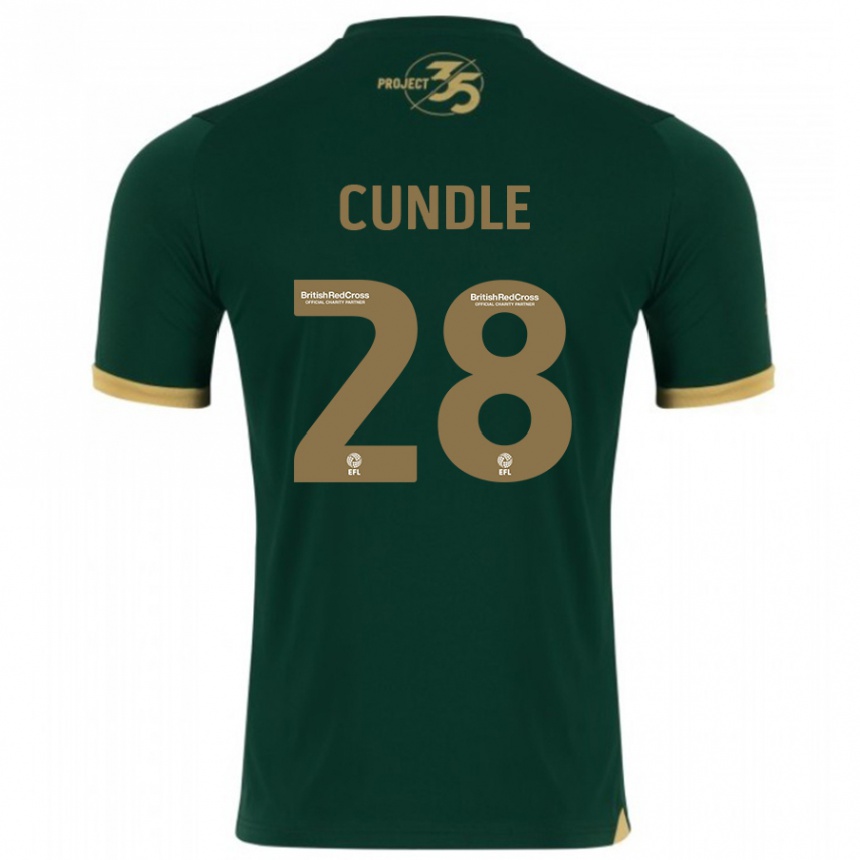 Niño Fútbol Camiseta Luke Cundle #28 Verde 1ª Equipación 2023/24 Perú