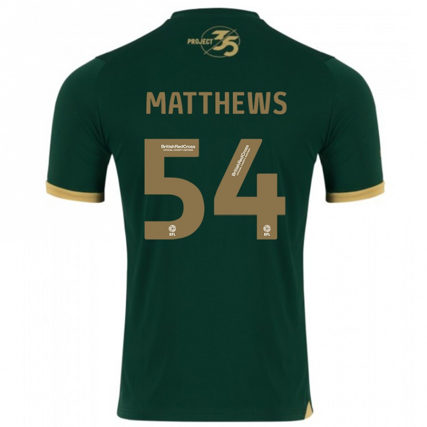 Niño Fútbol Camiseta Jack Matthews #54 Verde 1ª Equipación 2023/24 Perú