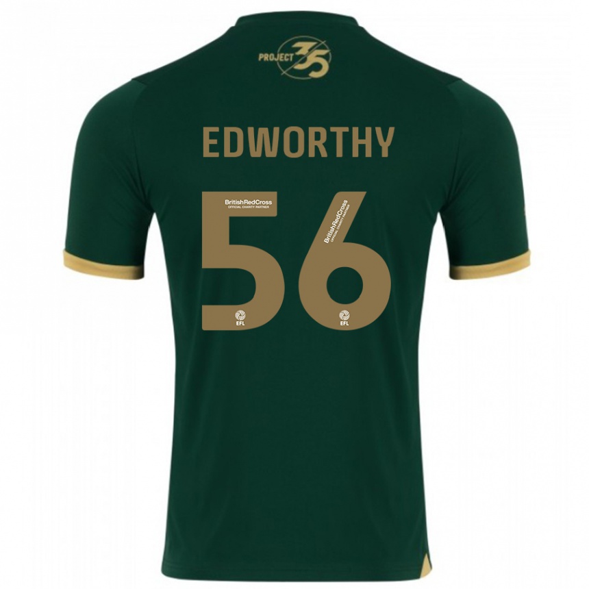 Niño Fútbol Camiseta Kieran Edworthy #56 Verde 1ª Equipación 2023/24 Perú